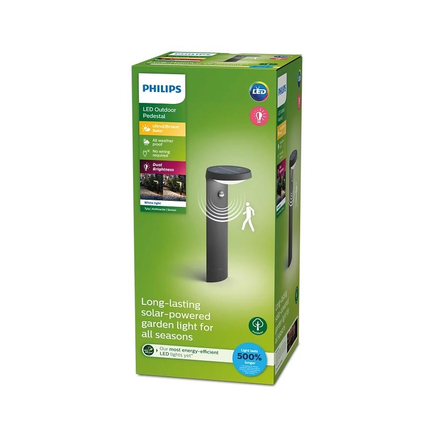 Philips - LED Päikesepaneeliga valgusti anduriga LED/1,2W/4V 1800 mAh 3000K IP44