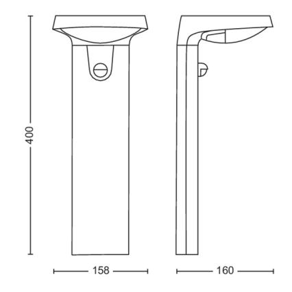 Philips - LED Päikesepaneeliga valgusti anduriga LED/1,2W/4V 1800 mAh 4000K IP44