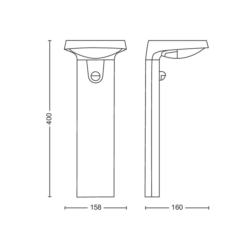 Philips - LED Päikesepaneeliga valgusti anduriga LED/1,2W/4V 1800 mAh 4000K IP44