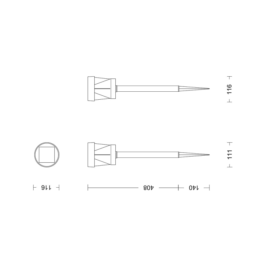 Philips - LED Päikesepaneeliga valgusti AVERY LED/1,8W/3,7V 2600 mAh 2700K IP44