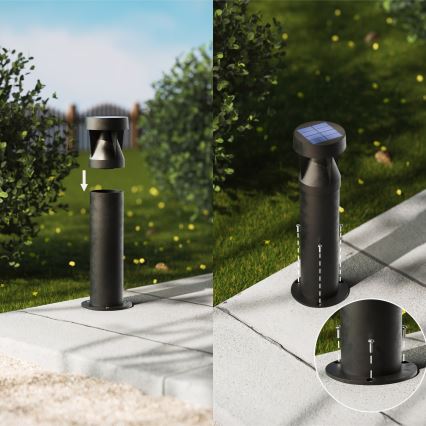 Philips - LED Päikesepaneeliga valgusti AVERY LED/1,8W/3,7V 2600 mAh 2700K IP44
