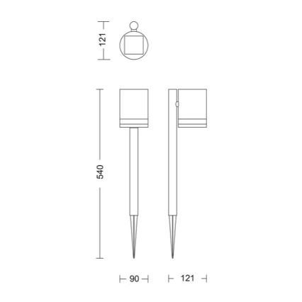Philips - LED Päikesepaneeliga valgusti FYCE LED/1,5W/3,7V 1200 mAh IP44