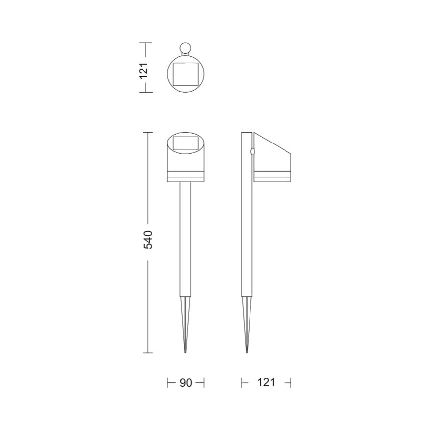 Philips - LED Päikesepaneeliga valgusti FYCE LED/1,5W/3,7V 1200 mAh IP44