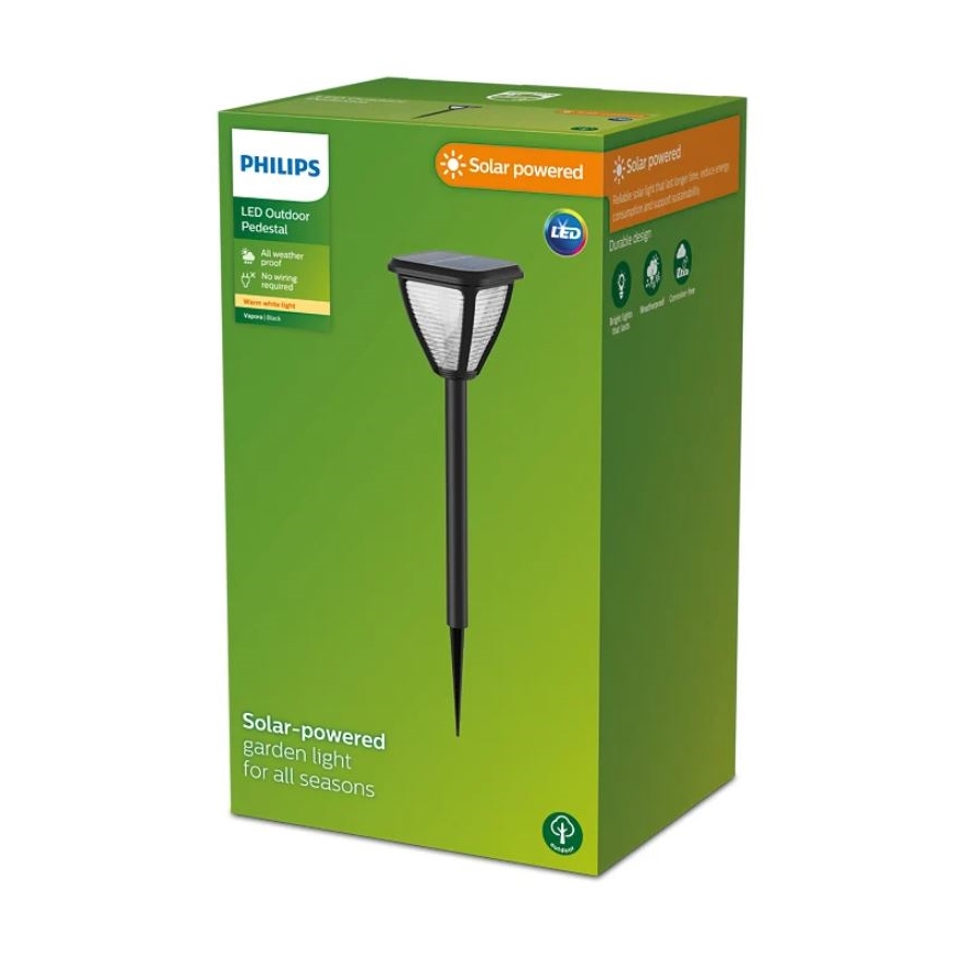 Philips - LED Päikesepaneeliga valgusti VAPORA LED/1,5W/3,7V 1500 mAh IP44