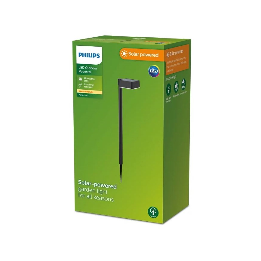 Philips - LED Päikesepaneeliga valgusti VYNCE LED/1,5W/3,7V 1500 mAh IP44