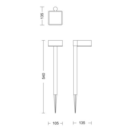 Philips - LED Päikesepaneeliga valgusti VYNCE LED/1,5W/3,7V 1500 mAh IP44