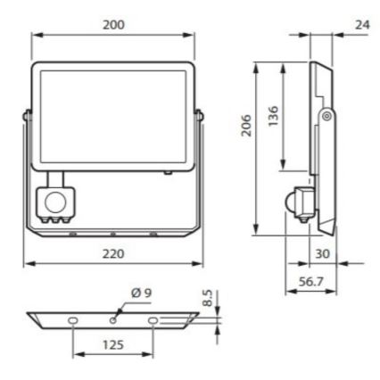 Philips - LED Prožektor anduriga DECOFLOOD LED/50W/230V IP65