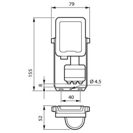 Philips - LED Prožektor anduriga LED/10W/230V 4000K IP65