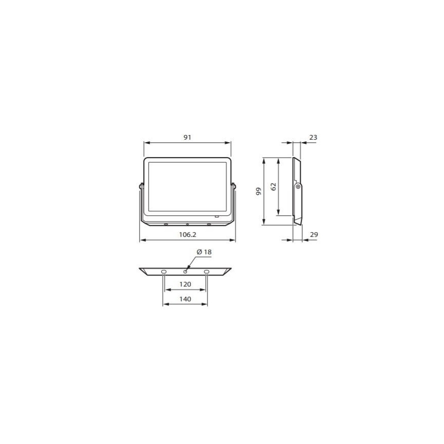 Philips - LED Prožektor DECOFLOOD LED/10W/230V IP65