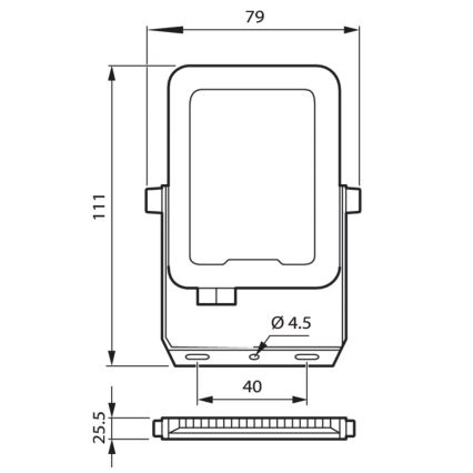 Philips - LED Prožektor LED/10W/230V 3000K IP65