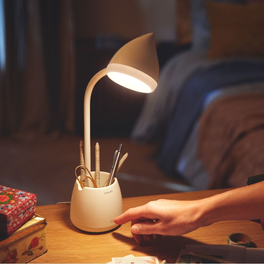 Philips - LED Hämardatav puutetundlik laualamp HAT LED/4,5W/5V 3000/4000/5700K CRI 90