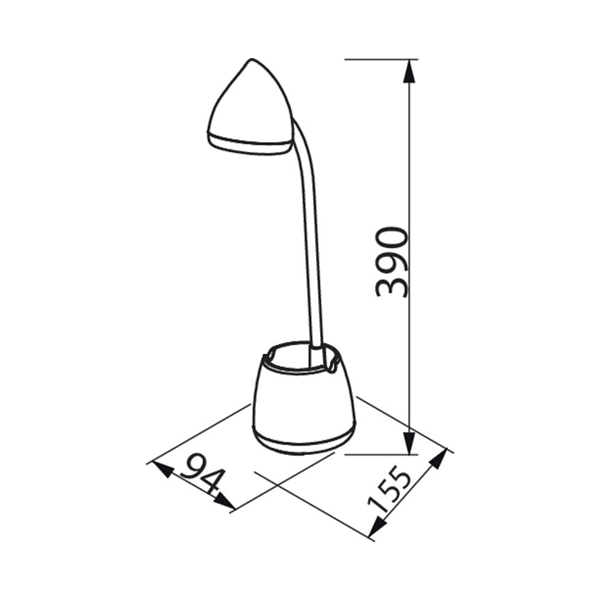 Philips - LED Hämardatav puutetundlik laualamp HAT LED/4,5W/5V 3000/4000/5700K CRI 90