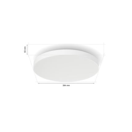 Philips - LED RGB Hämardatav laevalgusti Hue DATURA LED/48W/230V 2000-6500K