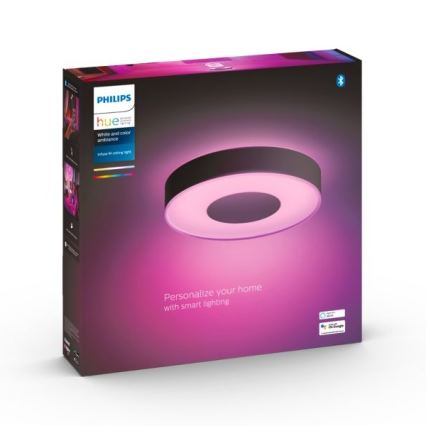 Philips - LED RGB Hämardatav laevalgusti Hue INFUSE LED/33,5W/230V 2000-6500K d. 381 mm must