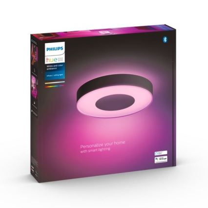 Philips - LED RGB Hämardatav laevalgusti Hue INFUSE LED/52,5W/230V 2000-6500K d. 425 mm must