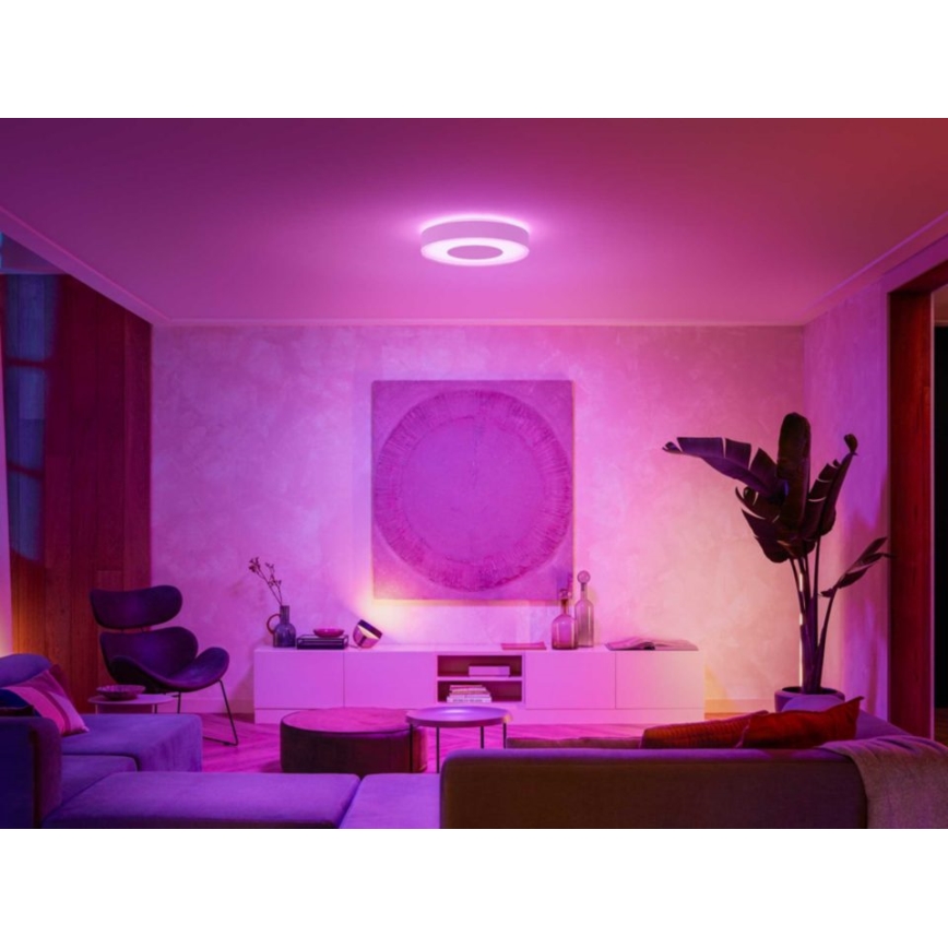 Philips - LED RGB Hämardatav laevalgusti Hue INFUSE LED/52,5W/230V 2000-6500K d. 425 mm valge
