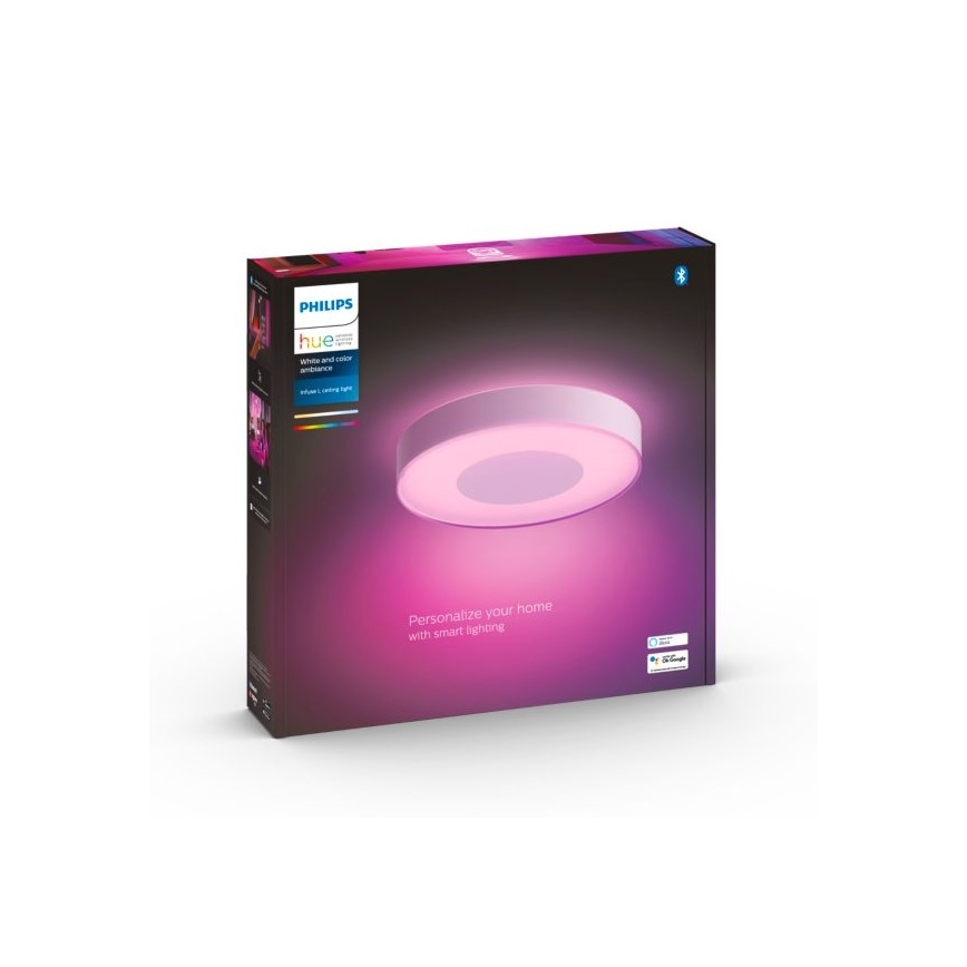 Philips - LED RGB Hämardatav laevalgusti Hue INFUSE LED/52,5W/230V 2000-6500K d. 425 mm valge