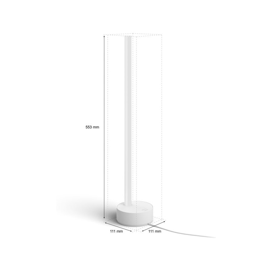 Philips - LED RGB Hämardatav laualamp Hue SIGNE LED/12W/230V 2000-6500K valge