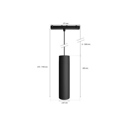 Philips - LED RGB Hämardatav lühter rööbassüsteemile Hue PERIFO LED RGB/5,2W/24V 2000-6500K