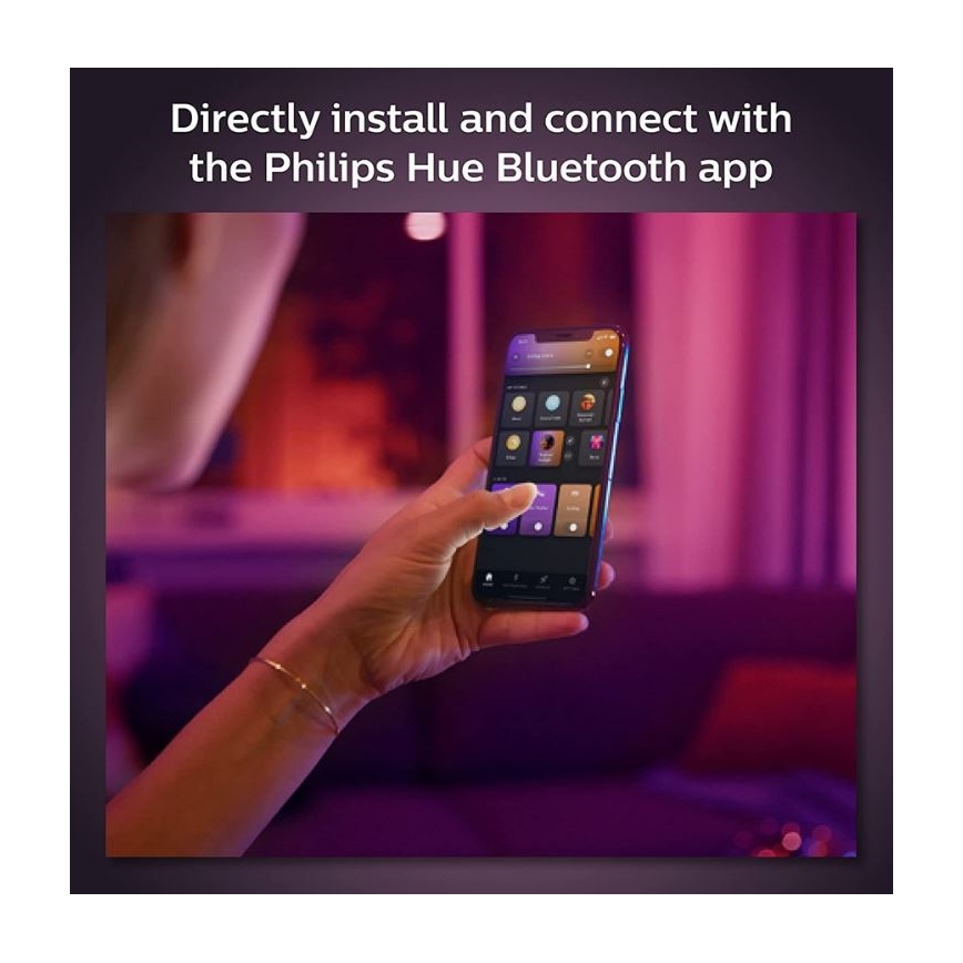 Philips - LED RGB Hämardatav lühter rööbassüsteemile Hue PERIFO LED RGB/5,2W/24V 2000-6500K
