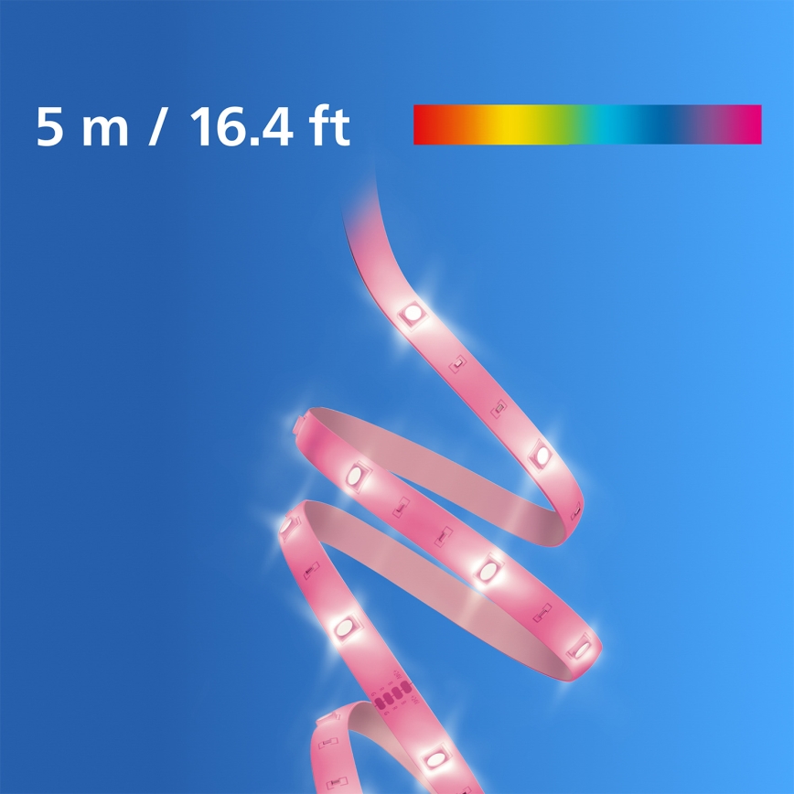 Philips - LED RGB Hämardatav riba SMART STRIP 5m LED/7W/230V 2200-6500K Wi-Fi