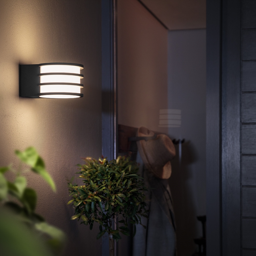 Philips - RGB-LED hämardatav väline seinavalgusti Hue LUCCA 1xE27/8,1W/230V 1000-20000K IP44