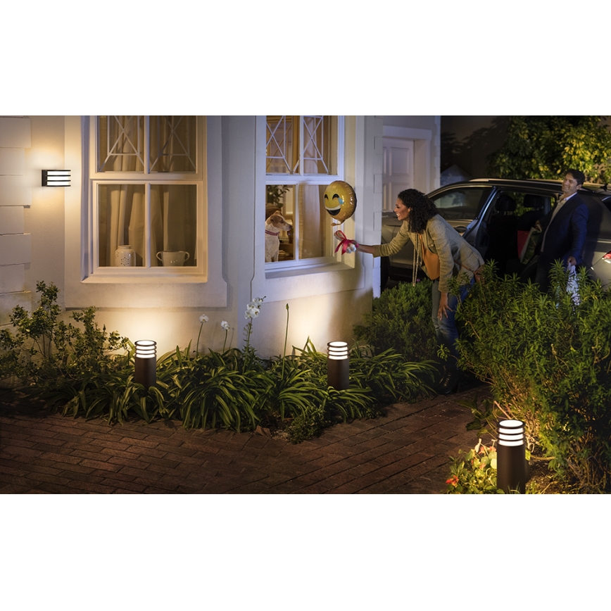 Philips - RGB-LED hämardatav väline seinavalgusti Hue LUCCA 1xE27/8,1W/230V 1000-20000K IP44