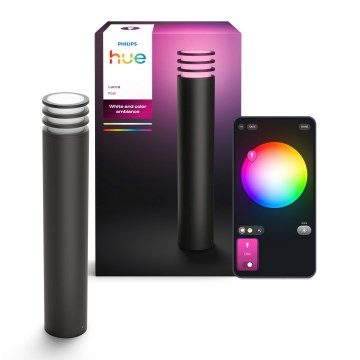 Philips - LED RGB hämardatav välisvalgusti Hue LUCCA 1xE27/8,1W/230V 77 cm 1000-20000K IP44