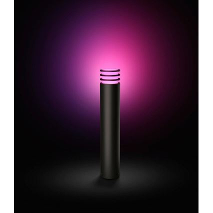 Philips - LED RGB hämardatav välisvalgusti Hue LUCCA 1xE27/8,1W/230V 77 cm 1000-20000K IP44