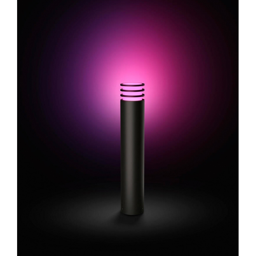 Philips - LED RGB hämardatav välisvalgusti Hue LUCCA 1xE27/8,1W/230V 77 cm 1000-20000K IP44