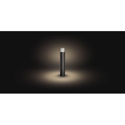 Philips - LED RGB hämardatav välisvalgusti Hue LUCCA 1xE27/8,1W/230V 77 cm 1000-20000K IP44