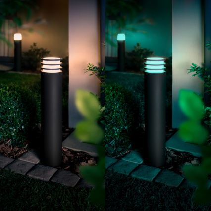 Philips - LED RGB hämardatav välisvalgusti Hue LUCCA 1xE27/8,1W/230V 77 cm 1000-20000K IP44