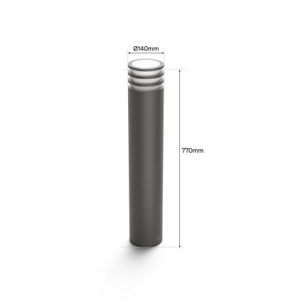 Philips - LED RGB hämardatav välisvalgusti Hue LUCCA 1xE27/8,1W/230V 77 cm 1000-20000K IP44