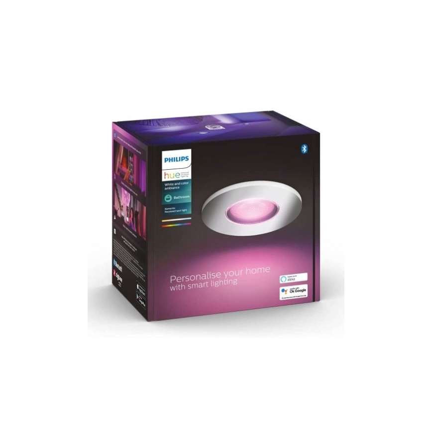Philips - LED RGB Hämardatav vannitoavalgusti Hue XAMENTO 1xGU10/5,7W/230V IP44 2000-6500K