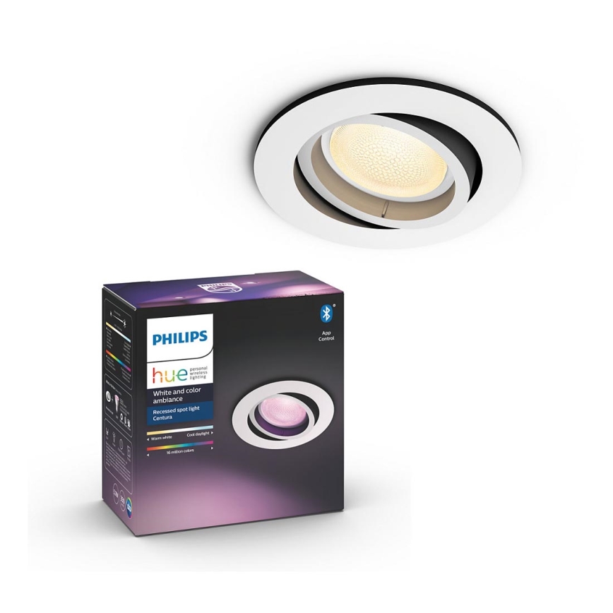 Philips - LED RGB Süvistatav valgusti HUE CENTURA 1xGU10/5,7W/230V