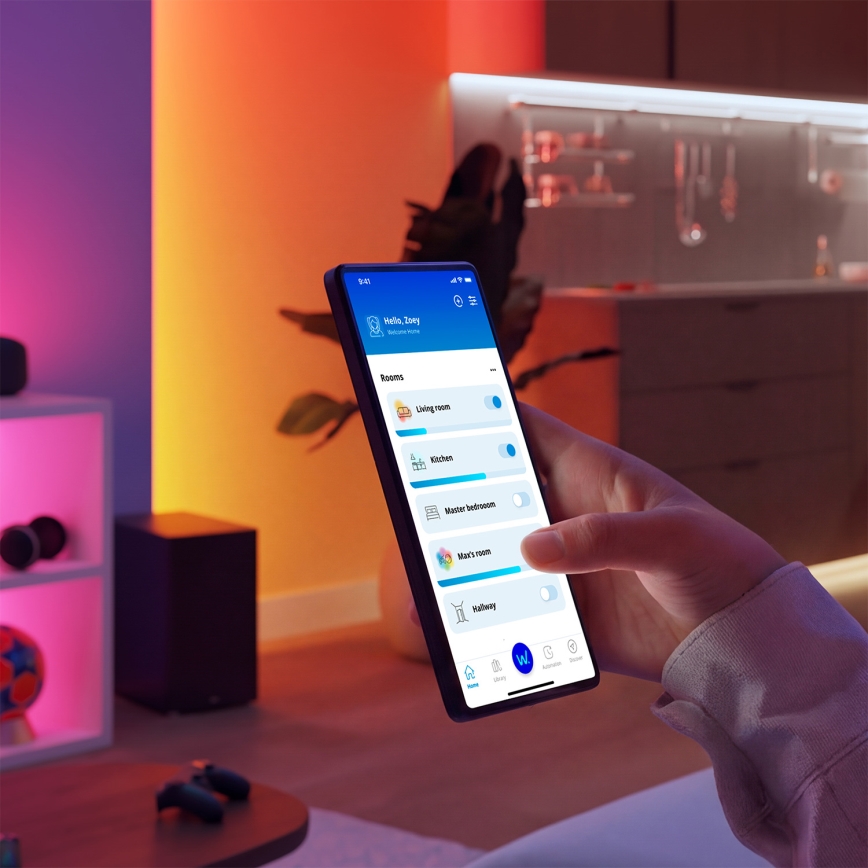 Philips - LED RGBIC hämardatav valguspael SMART STRIP 3m LED/13W/230V 2700-6500K Wi-Fi