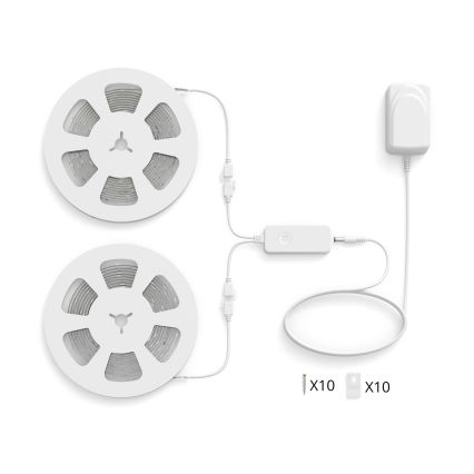 Philips - LED RGBIC hämardatav valgustusriba SMART STRIP 2x5m LED/21W/230V 2700-6500K Wi-Fi