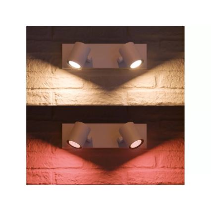 Philips - LED RGBW Hämardatav kohtvalgusti Hue ARGENTA 2xGU10/4,2W/230V 2000-6500K