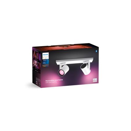Philips - LED RGBW Hämardatav kohtvalgusti Hue ARGENTA 2xGU10/4,2W/230V 2000-6500K