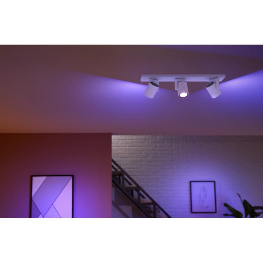 Philips - LED RGBW Hämardatav kohtvalgusti Hue ARGENTA 3xGU10/4,2W/230V 2000-6500K