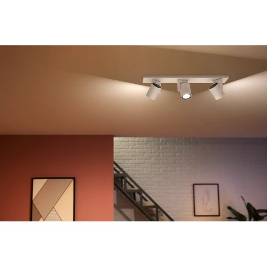 Philips - LED RGBW Hämardatav kohtvalgusti Hue ARGENTA 3xGU10/4,2W/230V 2000-6500K