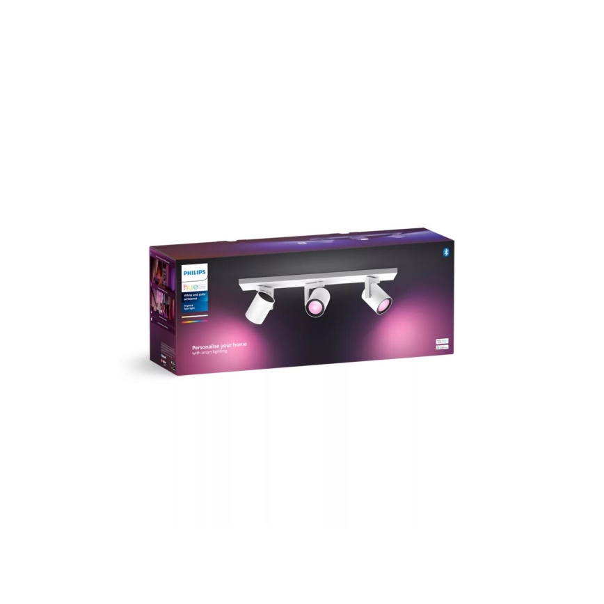 Philips - LED RGBW Hämardatav kohtvalgusti Hue ARGENTA 3xGU10/4,2W/230V 2000-6500K