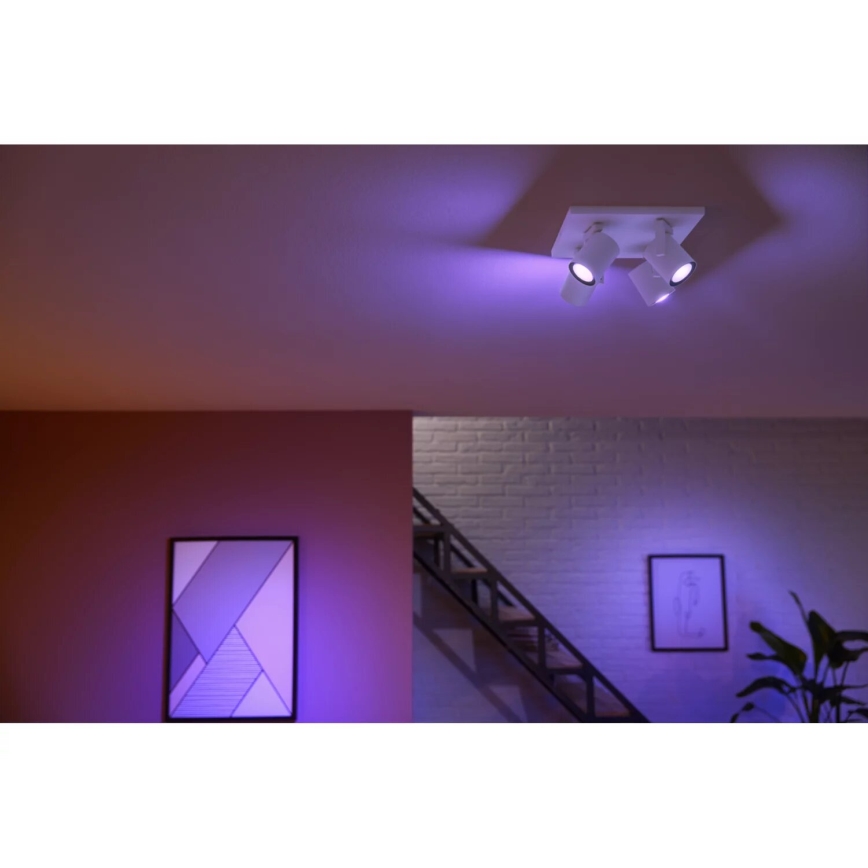 Philips - LED RGBW Hämardatav kohtvalgusti Hue ARGENTA 4xGU10/4,2W/230V 2000-6500K