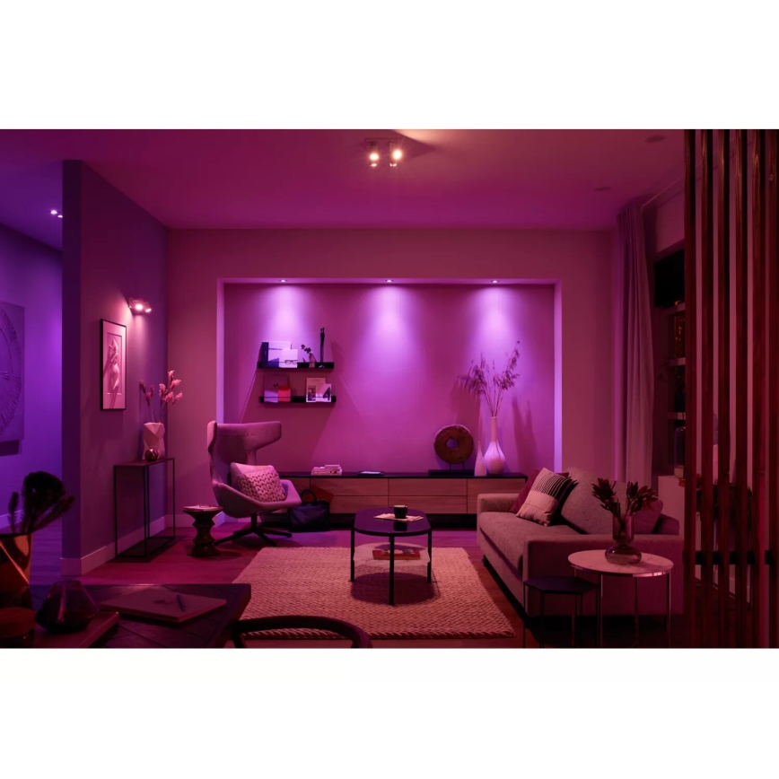 Philips - LED RGBW Hämardatav kohtvalgusti Hue ARGENTA 4xGU10/4,2W/230V 2000-6500K