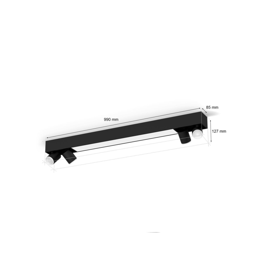 Philips - LED RGBW Hämardatav kohtvalgusti Hue CENTRIS 4xGU10/4,2W/230V + LED/11W 2000-6500K