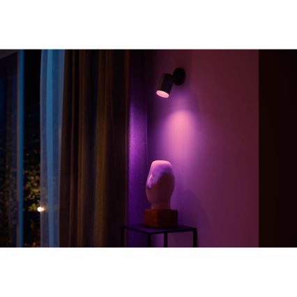 Philips - LED RGBW Hämardatav kohtvalgusti Hue FUGATO 1xGU10/4,2W/230V 2000-6500K must