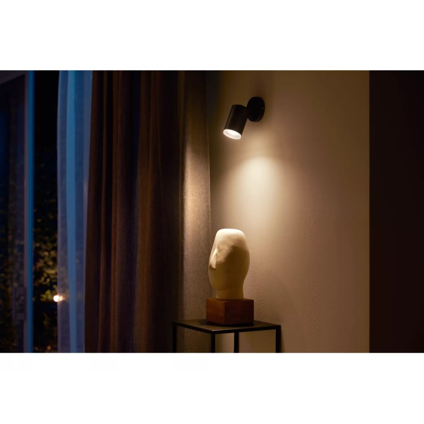 Philips - LED RGBW Hämardatav kohtvalgusti Hue FUGATO 1xGU10/4,2W/230V 2000-6500K must