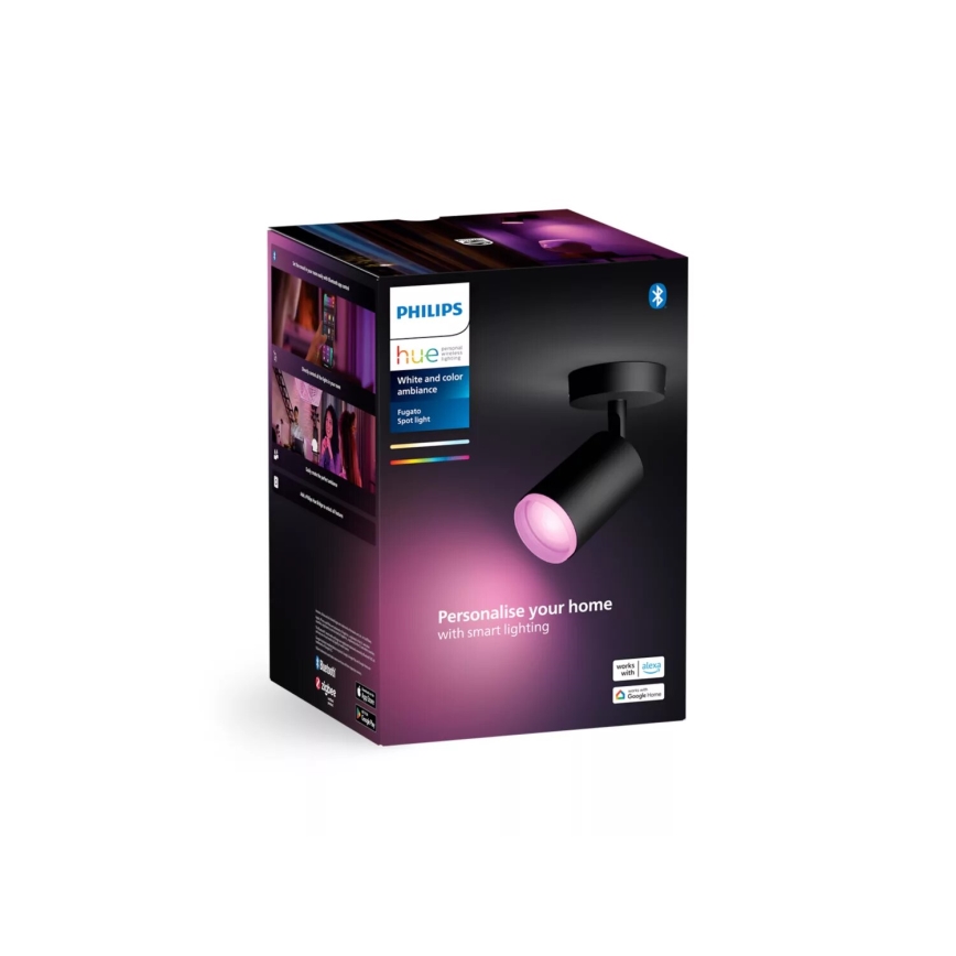Philips - LED RGBW Hämardatav kohtvalgusti Hue FUGATO 1xGU10/4,2W/230V 2000-6500K must