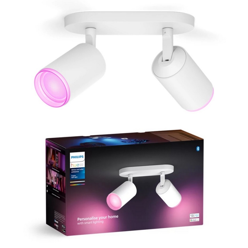 Philips - LED RGBW Hämardatav kohtvalgusti Hue FUGATO 2xGU10/4,2W/230V 2000-6500K valge