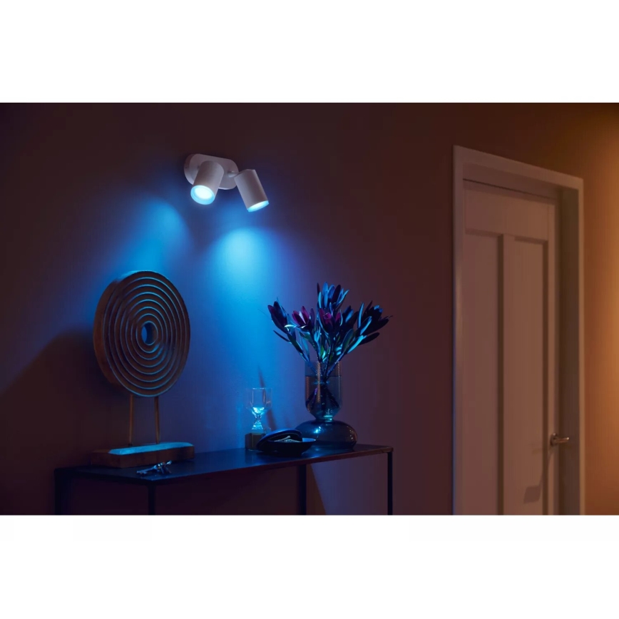 Philips - LED RGBW Hämardatav kohtvalgusti Hue FUGATO 2xGU10/4,2W/230V 2000-6500K valge